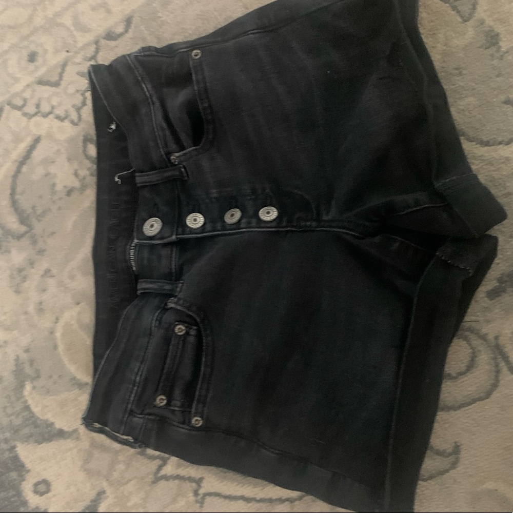 American Eagle Black Jean Shorts